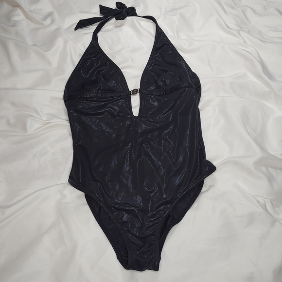 Elite Model One Piece Metallic Like Bathing Suit Size FR-42 EUR - 40 - Picture 5 of 10